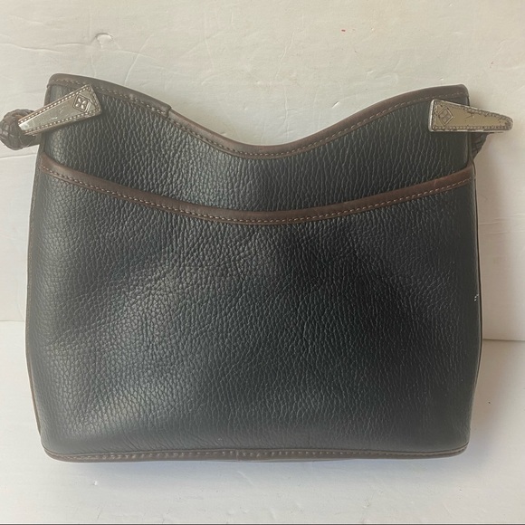 Brighton Vintage Two-Tone Leather Bucket Bag Purse - Picture 3 of 11